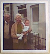 James and Gladys Elms at Geoffrey Brian Elms`s Christening 1970
